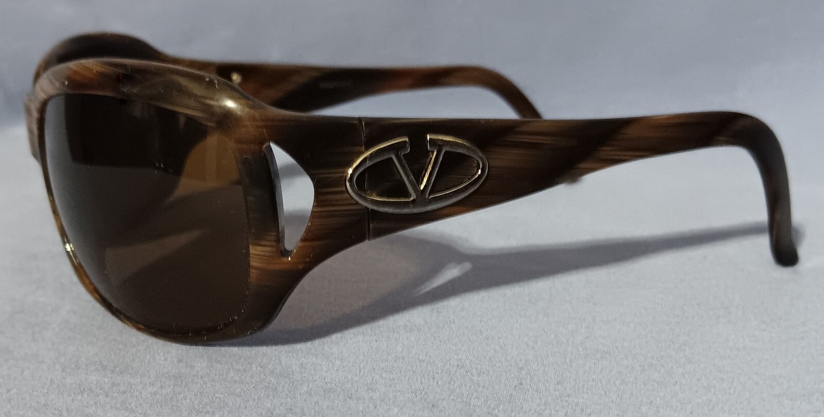 Valentino Black and Brown Sunglasses with case and cloth Valentino 5494S 07B78 – Vintage Frames Company main image 3