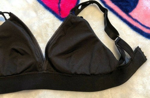 Daisy FUENTES Size L Black Lace 36C Wire Free Lined 36 C Bralette Bra - Picture 7 of 8
