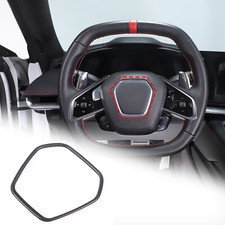 Cuadro emblema logotipo volante negro mate para Corvette C8 2020-2023