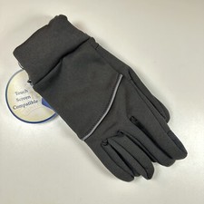 Active Touch Womens Rich Black Tech Gloves Size M-L Machine Wash