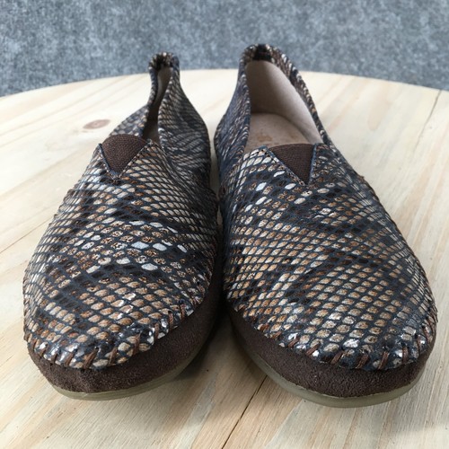 Scarpe Amanda Blu donna 7 mocassini casual slip on stampa animalier pelle marrone - Foto 7 di 15