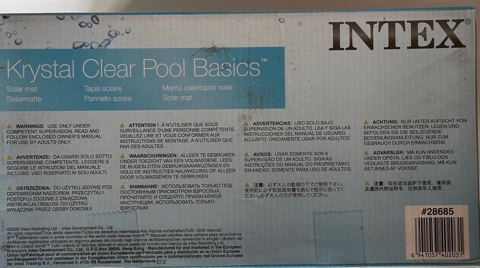 Intex 28685 Solarmatte Poolheizung Solar Matte Pool Zeizung 1,20 x 1,20 - Bild 2 von 3