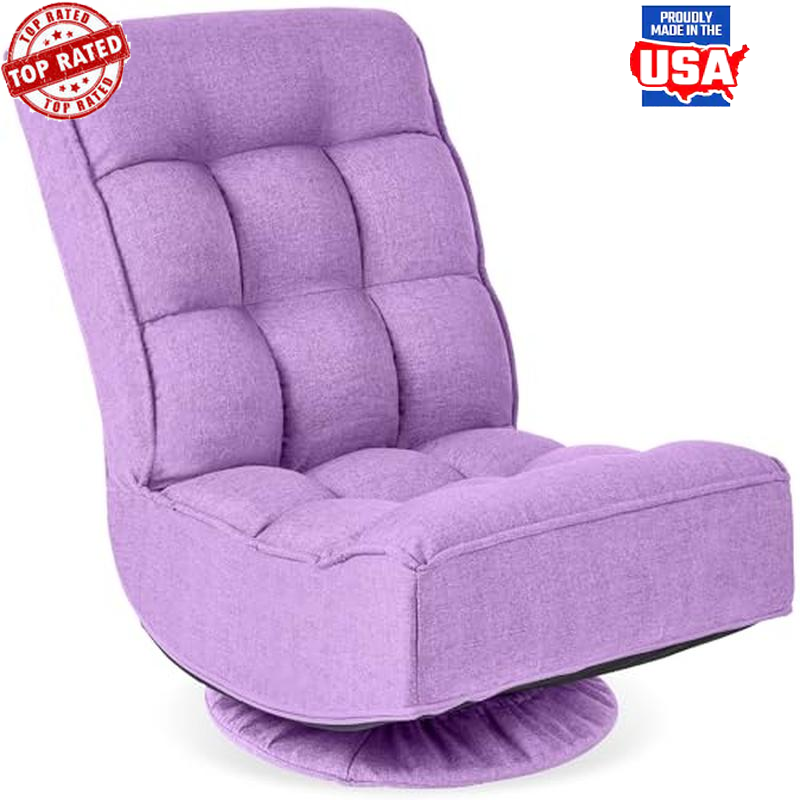 Adjustable 360 Swivel Reclining Gaming Chair for Floor Lounging-image