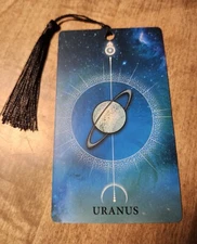 URANUS "Sky God" Bookmark Astrology Oracle Card Art Gift Purified&Charged