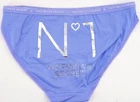 New Victoria's Secret Purple N1 Rhinestone Logo Bikini Pantie XS