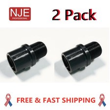 2 Pack Steel Premium Thread Adapter 1/2x28 to 5/8x24