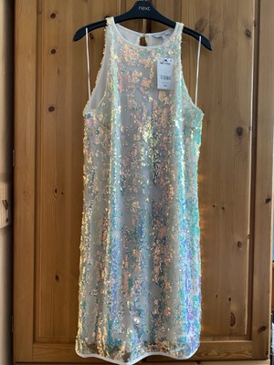 holiday sparkle dress Sparkling Elegance: Rafferiza Sequin Halter Neck Belted Dress for Holi