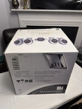 KEF HTS2001 Uni-Q Satellite Speakers Set of 5 – Fully Working – Used with Box