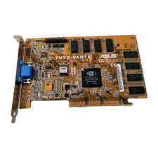  SALE  VINTAGE ASUS TNT2-VANTA NVIDIA RIVA TNT2 M64 16MB AGP VGA CARD MXB88