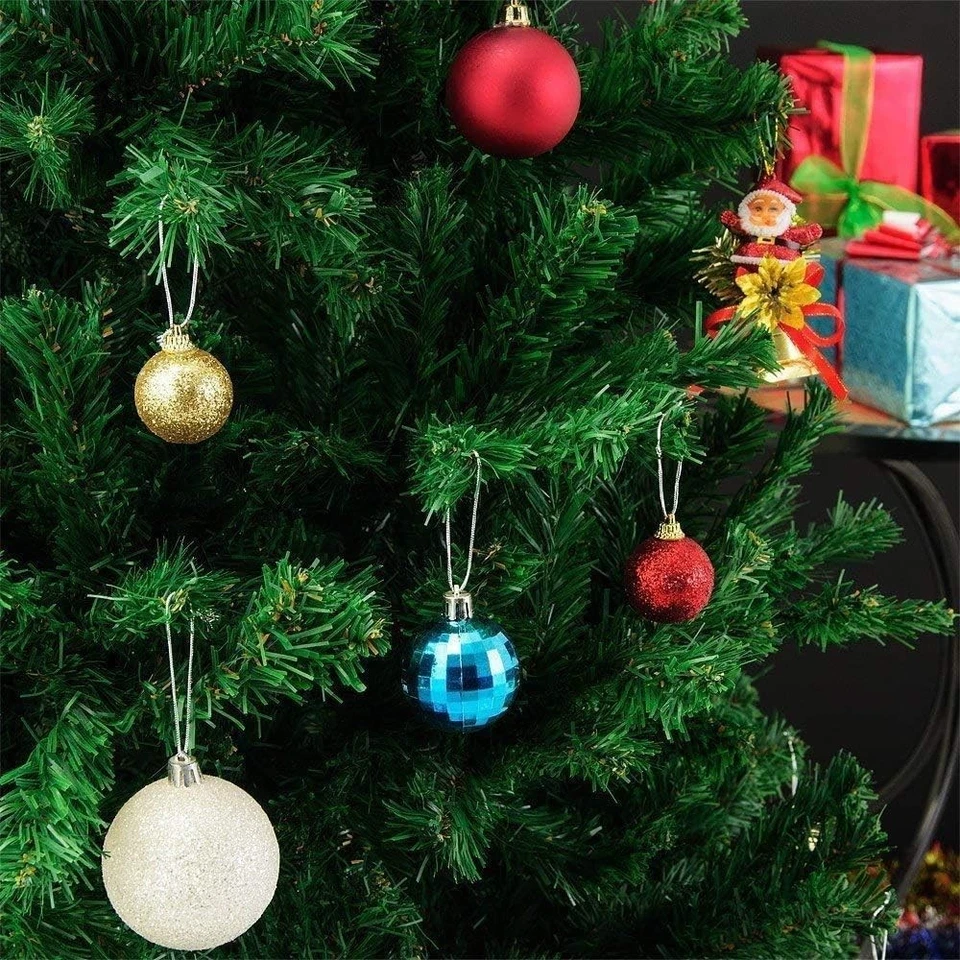 Christmas Tree with Stand Bushy Artificial Xmas Tree Home Decor 4ft 5ft 6ft 7ft - Image 3 of 4