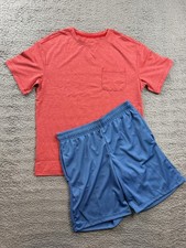 All in Motion Boys XL 14 Short Sleeve T-Shirt Mesh Shorts Outfit