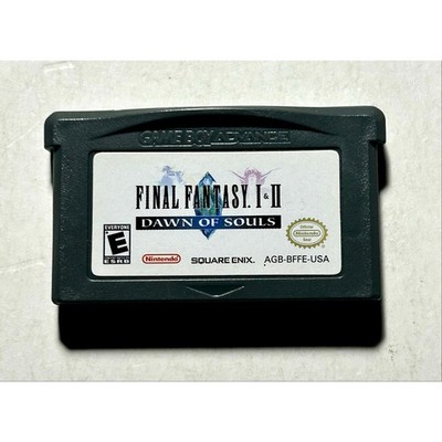 Final Fantasy I II Dawn of Souls (Game Boy Advance GBA)Works Authentic Nice!