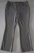 Simply Vera Vera Wang Womens Bootcut Pants XXL Grey High Rise Slim hip thigh NWT