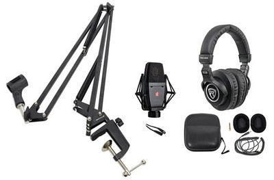 Se Electronics sE4100 Condenser Recording Microphone+Boom Arm+Headphones+Cable