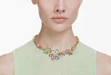 New Swarovski Idyllia Colorful Rich Flower Necklace Accessory 5709030