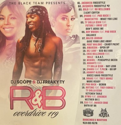 DJ SCOPE & DJ FREAKY TY R&B OVERDRIVE 119 MIXTAPE MIX CD  