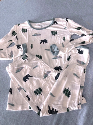 GUC KYTE BABY 2pc PJs PAJAMA SET  BEARS MOUNTAINS EVERGREENS  Orig$40 Sz 5T