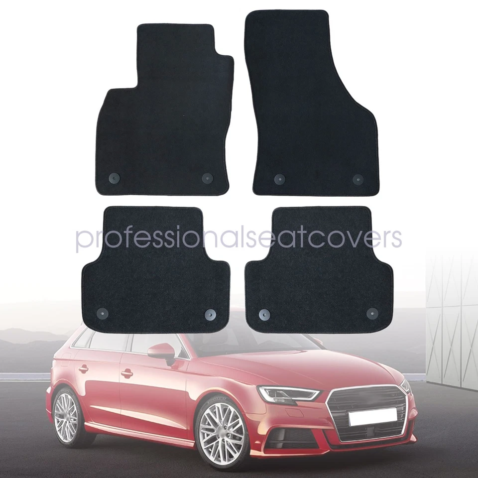 Alfombrillas delanteras-traseras de terciopelo para Audi A3 2015 2016 2017 2018 2019 2020 Foto 2 de 4