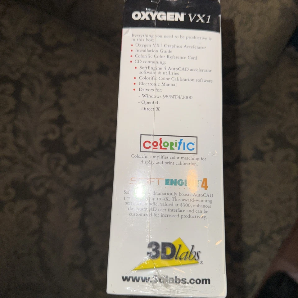 VGT 3Dlabs Oxygen VX1 32MB AGP Graphics Card GLINT R3 Chipset-New in Box Sealed! - Image 3 of 3