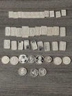 Lot Of 42 Gram bars .999 Fine Silver. Mixed lot including  12 Valcambi bars