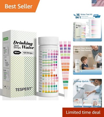Drinking Water  Strips 125ct - Detect Lead, Copper & pH in Just 30 Seconds