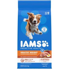 IAMS Proactive Health Healthy Weight Adult Dry Dog Food 5 Pound Pack of 1