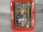Coca-Cola Metal Food Tray Red Vintage 1987 In Used Condition