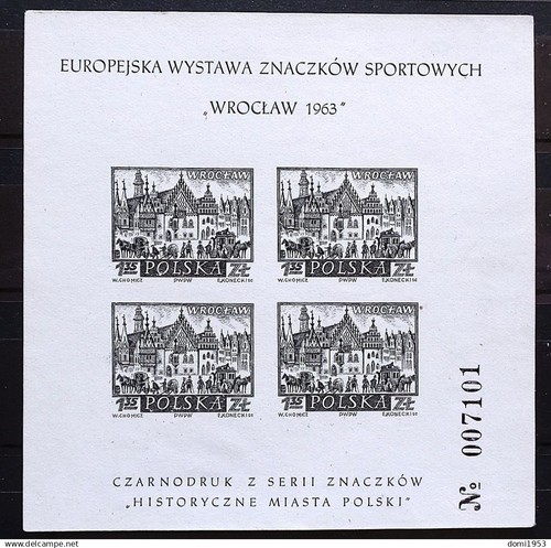Polen 1960 / Kat. Michel Nr. 1188 – 1196 / 1209 – 1217 / 1228 -1229 Schwarzbloc - Bild 3 von 5