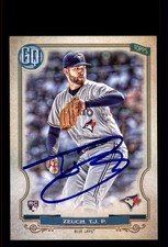 Signed Baseball Card Auto TJ Zeuch 2020 Topps Gypsy Queen #74 Blue Jays