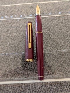 vtg Burgundy Gt Pilot Custom Grandee Fountain Pen 14k M Flex Nib