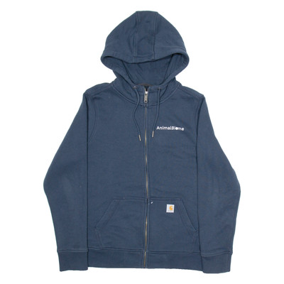 Carhartt Animal Biome Herren Hoodie Blau Full Zip L