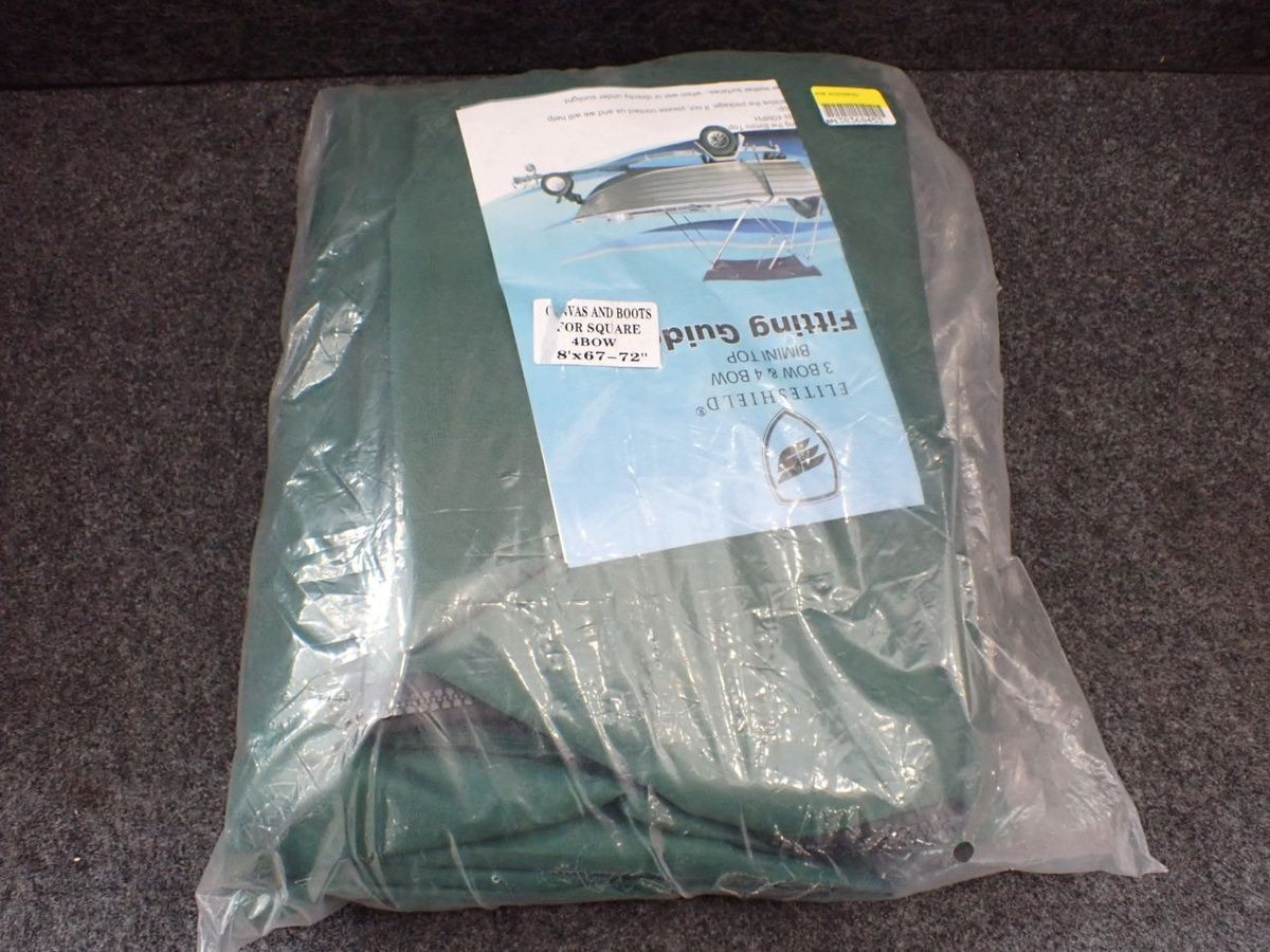 ELITESHIELD 4 Bow Bimini Top Replacement Canvas Cover 8'L x 67"-72" W*