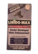 Fast Acting Male Male Performance Enhan Level Up 75 Liquid Soft Gels Exp 1/27