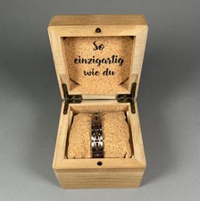 Holzkern Armband Bandlet Tremolo Walnuss Silb...
