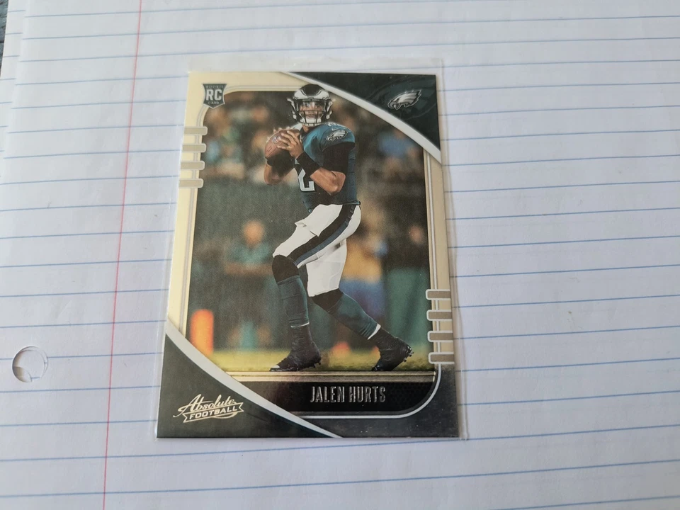 2020 Panini Absolute Football #145 Jalen Hurts Rookie Eagles RC - Image 4 of 4