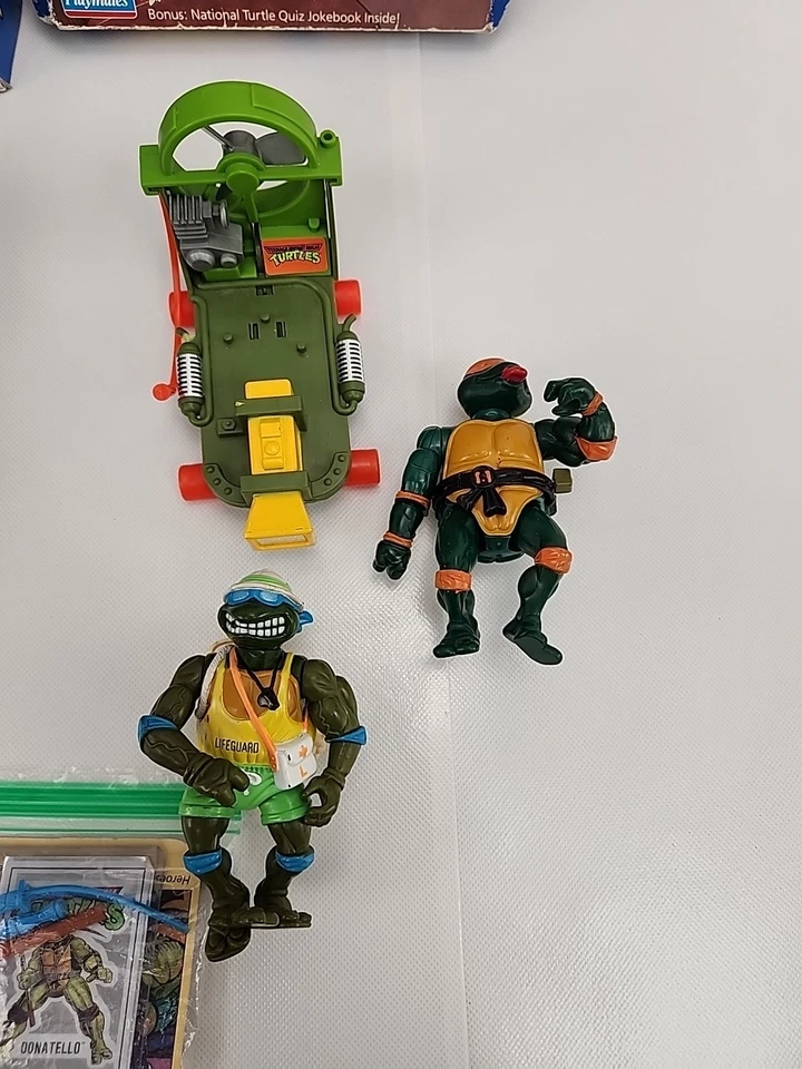 Vintage TMNT Collection from the Late 80s TurtleCycle & Cheapskate Extra TMNT'S - image 2 of 4