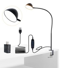 Clamp Lamp, Clip on Lamp, Desk Lamp with Clamp, 10W, 1100 LMS, 3 Color Modes,...