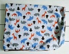 Carters Just One You Blanket Monkey Lovey Rhino Elephant Giraffe Brown Sherpa