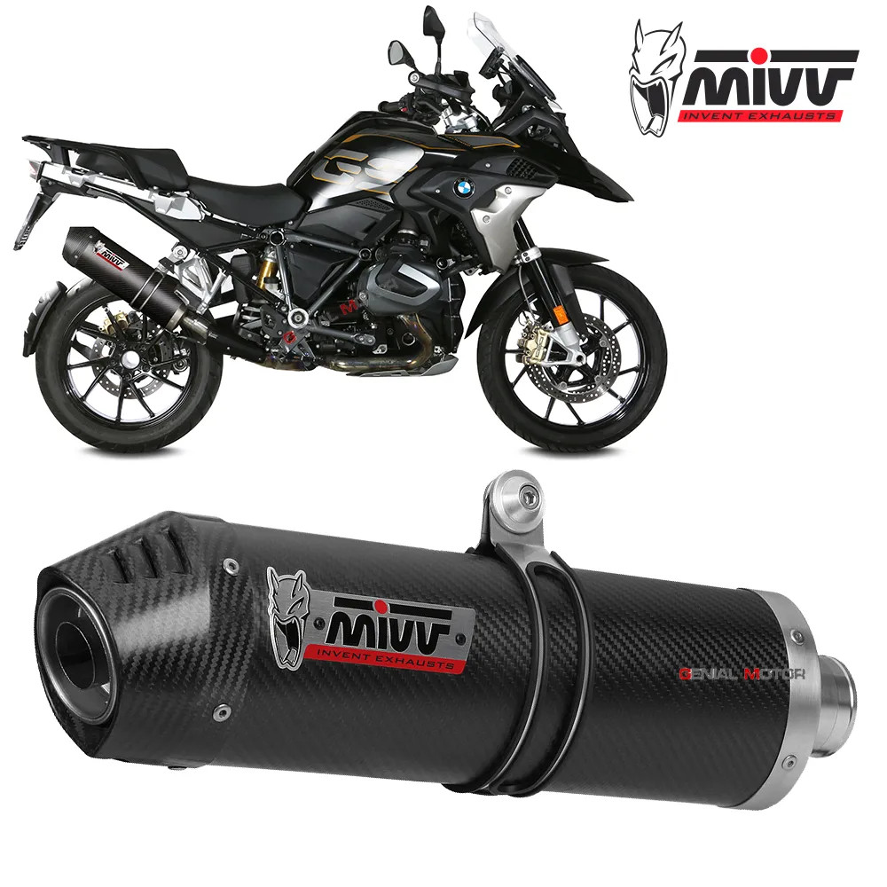 Mivv Exhaust Muffler Oval Carbon Carbon Cap kat BMW R 1250 GS ADV 2019 2023