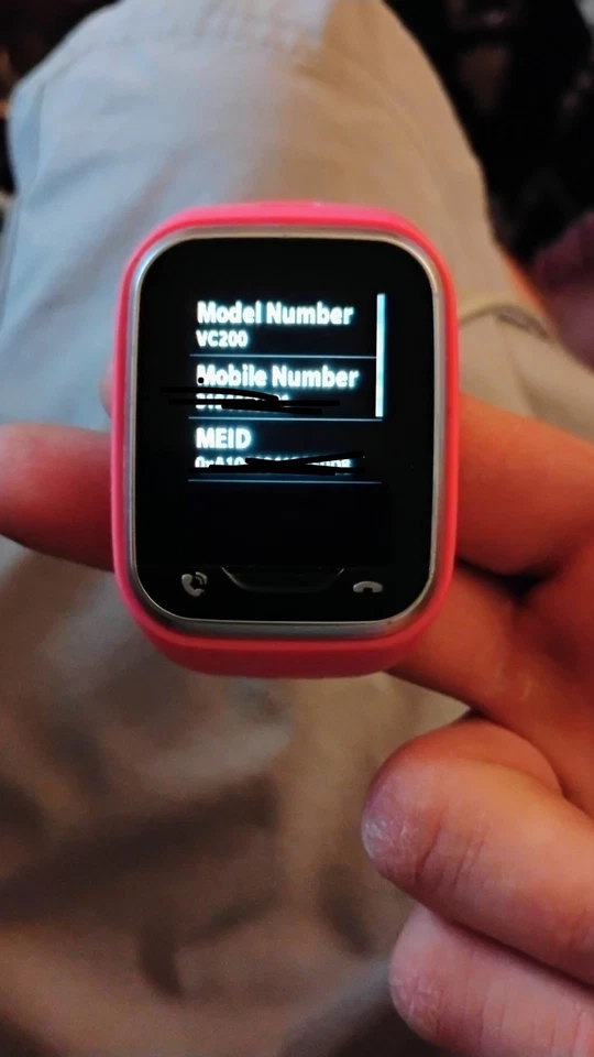 Reloj inteligente LG Gizmo Gadget para niños Verizon LG-VC200B rosa rastreador GPS seguridad infantil Foto 3 de 4