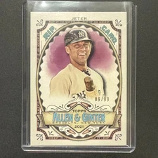 Derek Jeter 2021 Topps Allen & Ginter Rip It Card Unripped 89/99 Yankees HOF