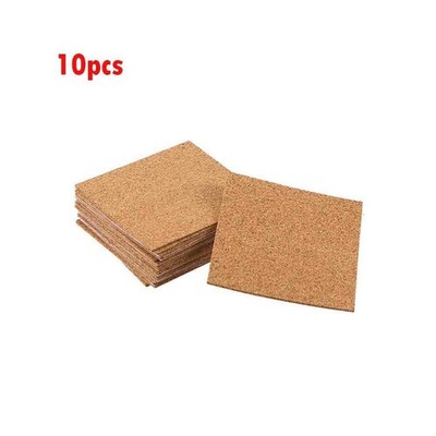 Korkmatte Pack Ersatz Ersetzen Selbstklebend 10 Stück 100 X 100 X 1 Mm