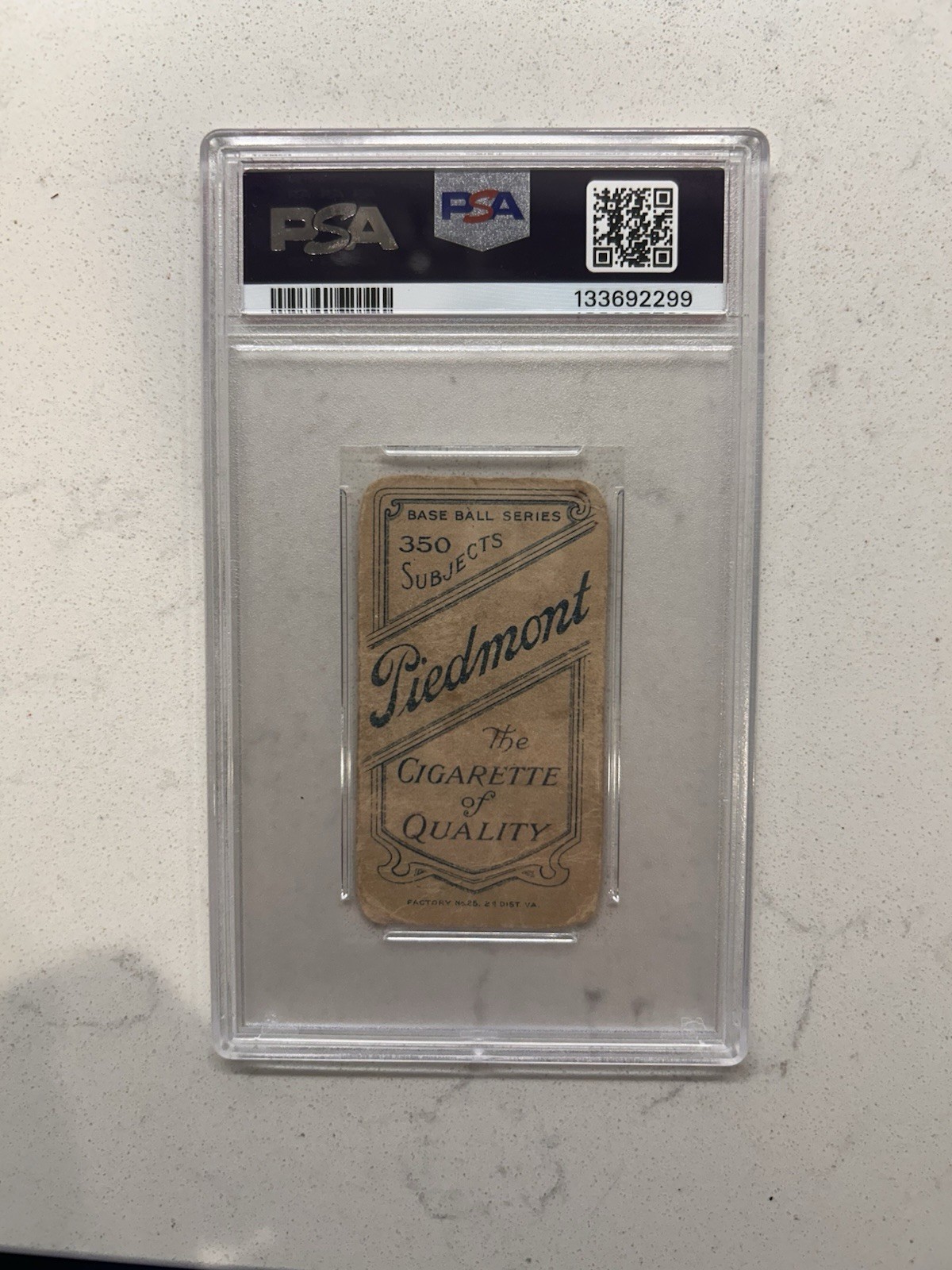 1909-1911 T206 George Paige Piedmont 350 PSA 1 MK Charleston MLB Cleveland 🔥 view 2