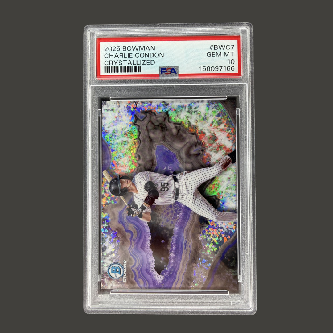 2025 BOWMAN CHARLIE CONDON CRYSTALLIZED #BWC7 PSA 10