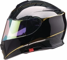 Z1R Solaris 2.0 Notorious Modular Motorcycle Helmet Black/Gold