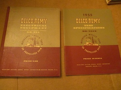 1955 Delco-Remy Electrical Equipment Maintenance Handbook DR-324 & DR-324S