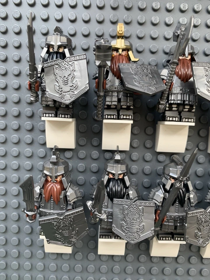 Lord Of The Rings 8X Dwarf Five Armies Minifigures NEW - Image 2 of 4