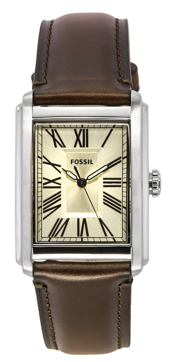 Fossil Leather Square Wristwatches for sale | eBay display picture 1