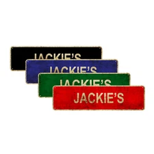 Jackie's Bar Pub Man Cave Garage Basement Décor Vintage Look Aluminum Metal Sign