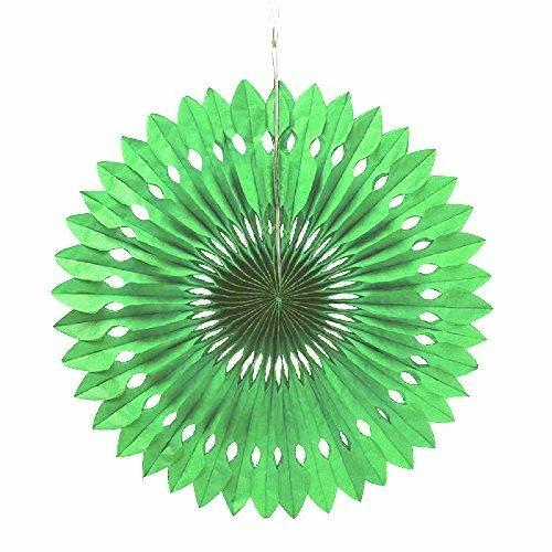 Decoración de molinete de papel Weddingstar, verde Foto 2 de 2